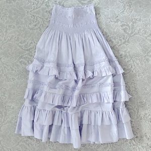 Rebecca Taylor Ruffle Midi Skirt